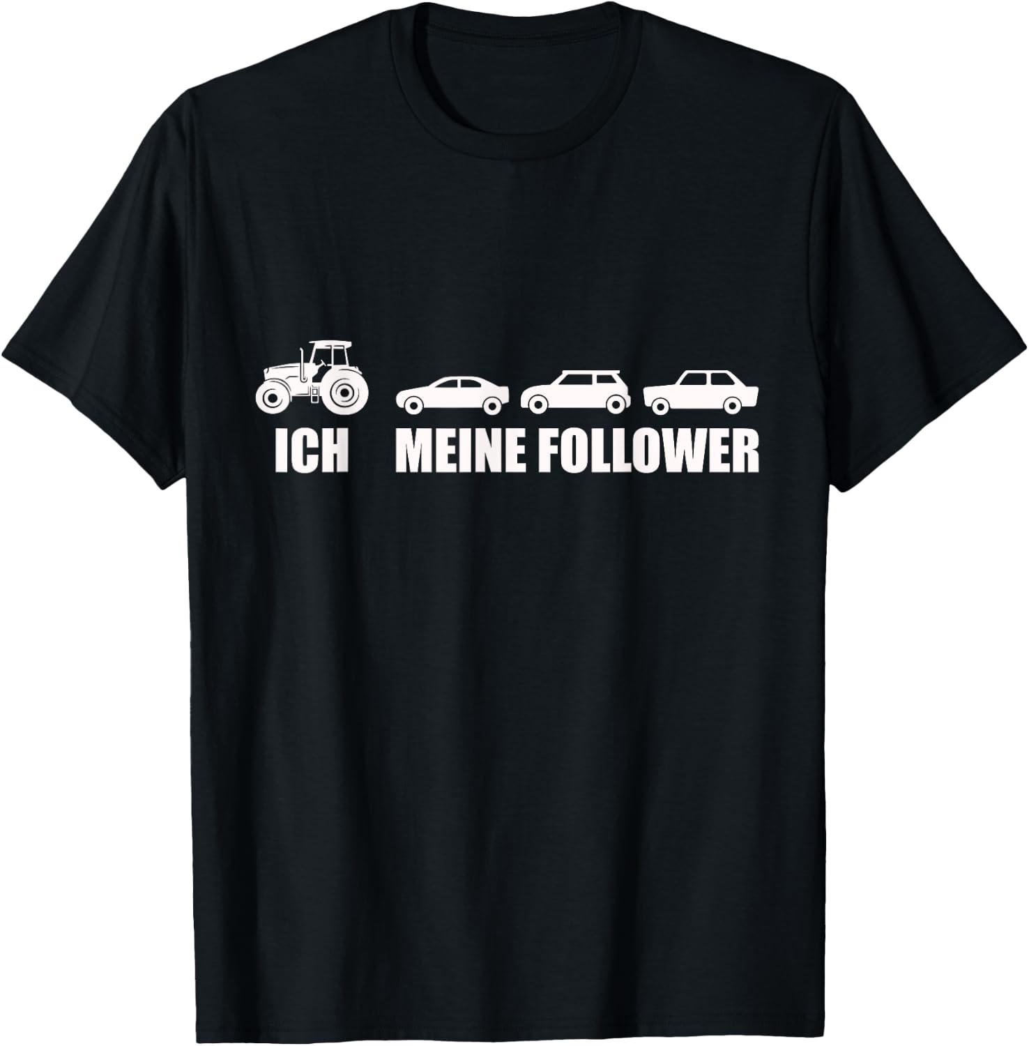 Ich Meine Follower Trecker Landwirt Bauer Traktor T-Shirt - T-Shirt | Black