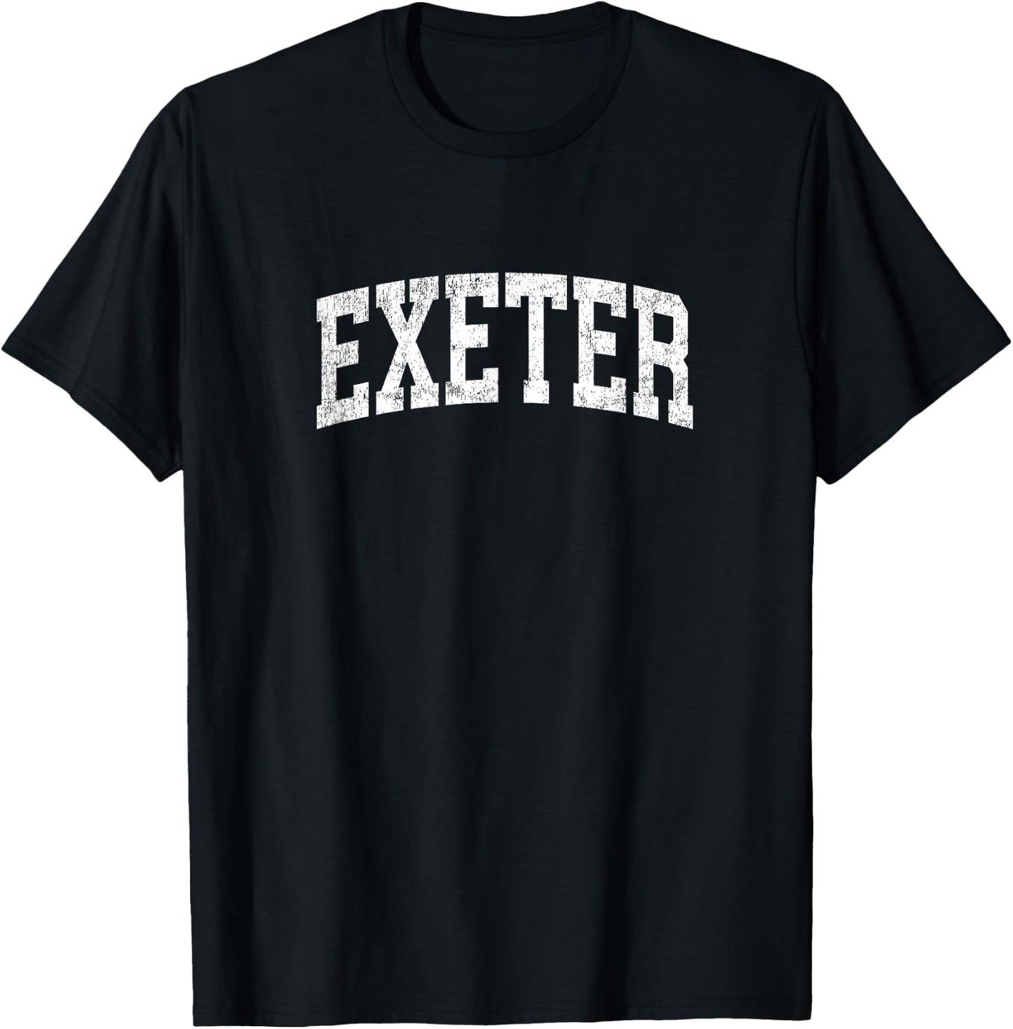 Exeter New Hampshire NH Vintage Athletic Sports Design T-Shirt - T-Shirt | Black