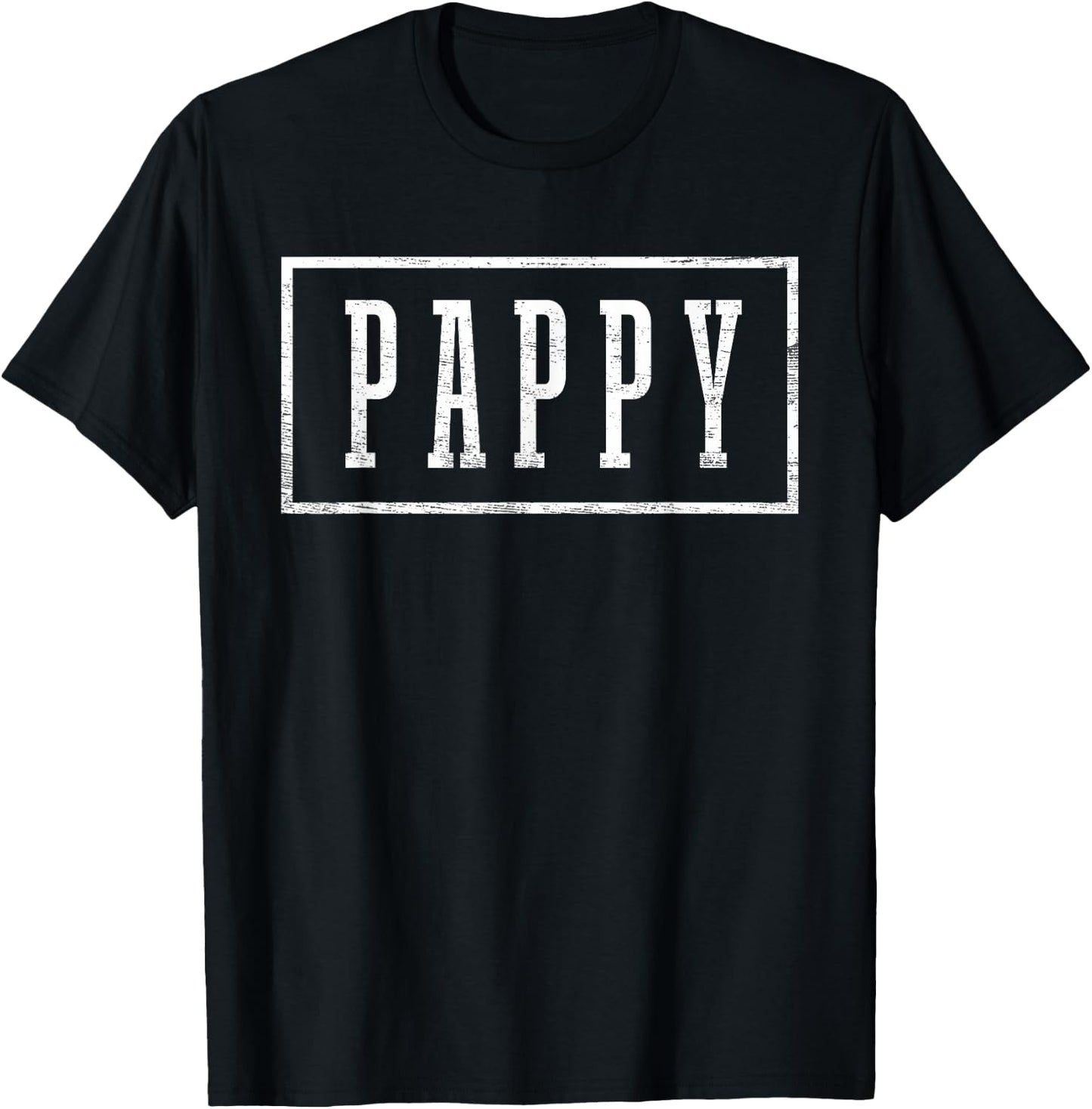 Pappy - Sleek Framed Design Father's Day Pappy T-Shirt - T-Shirt | Black
