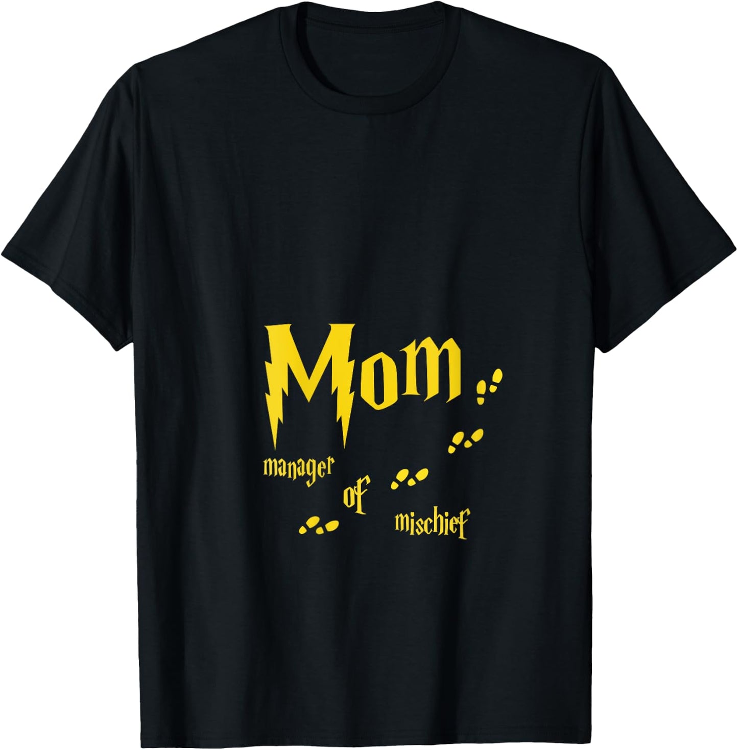 Mom manager of mischief V-Neck T-Shirt - T-Shirt | Black