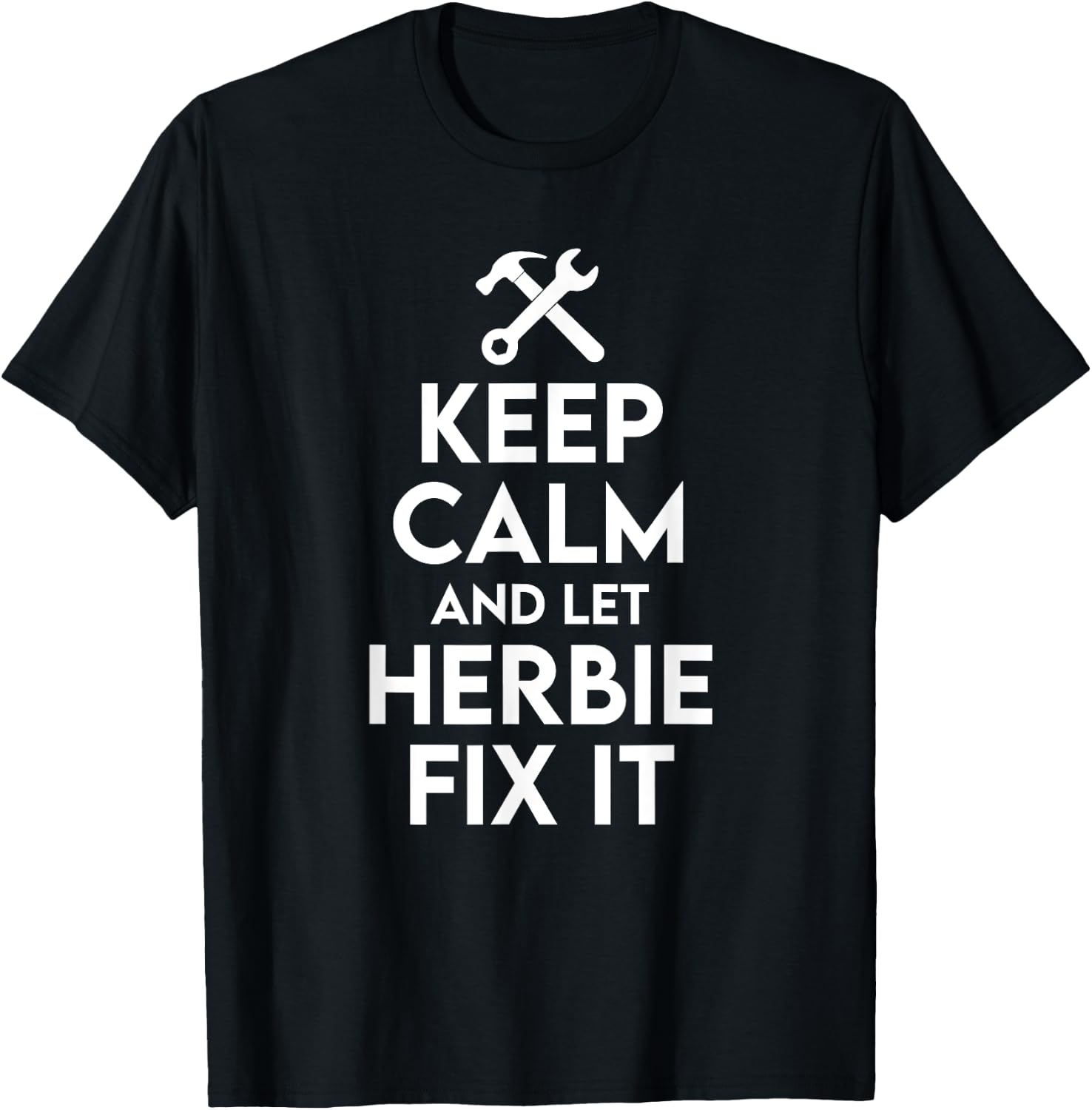 Herbie Handyman Birthday Name Personalized Herbie Mechanic T-Shirt - T-Shirt | Black