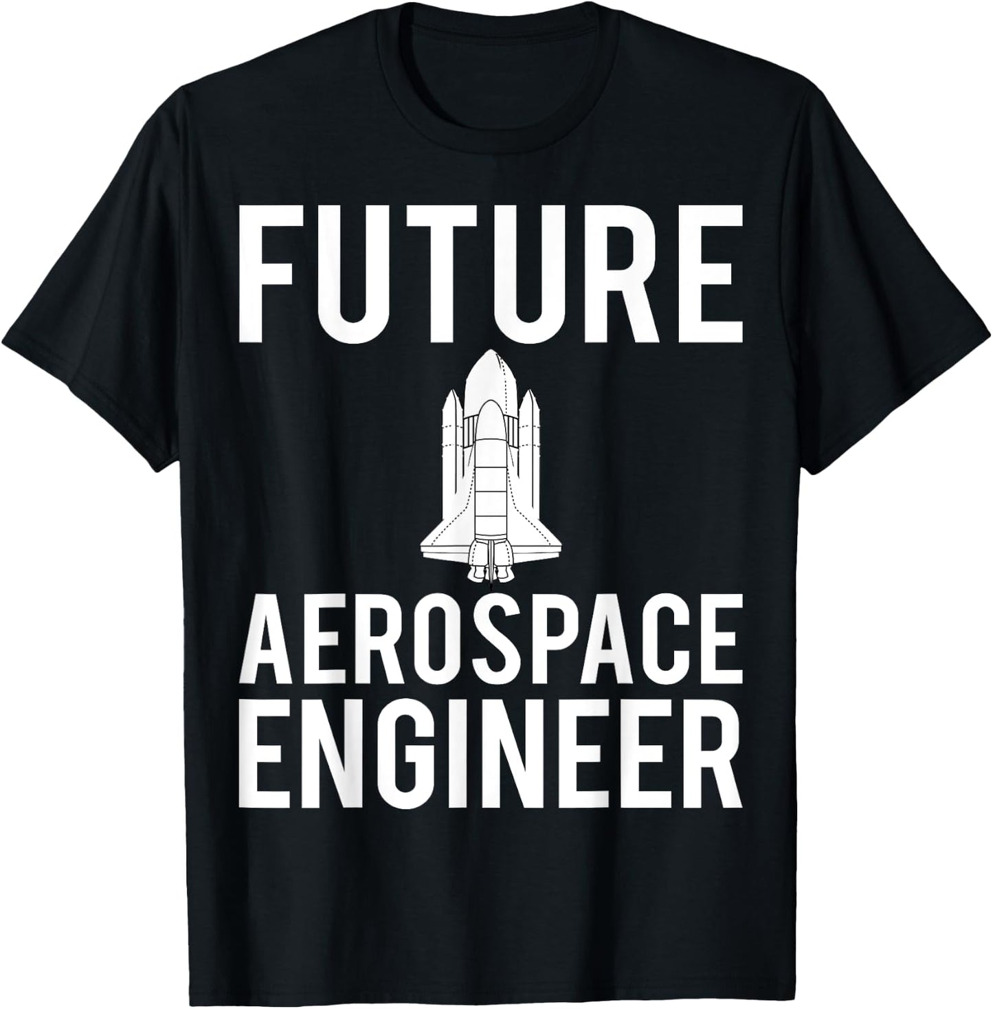 Future Aerospace Engineer Engineering Gift Aeronautics T-Shirt - T-Shirt | Black