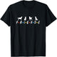 Retro Labrador Retriever Dog Friends , Cute Lab Retriever T-Shirt - T-Shirt | Black