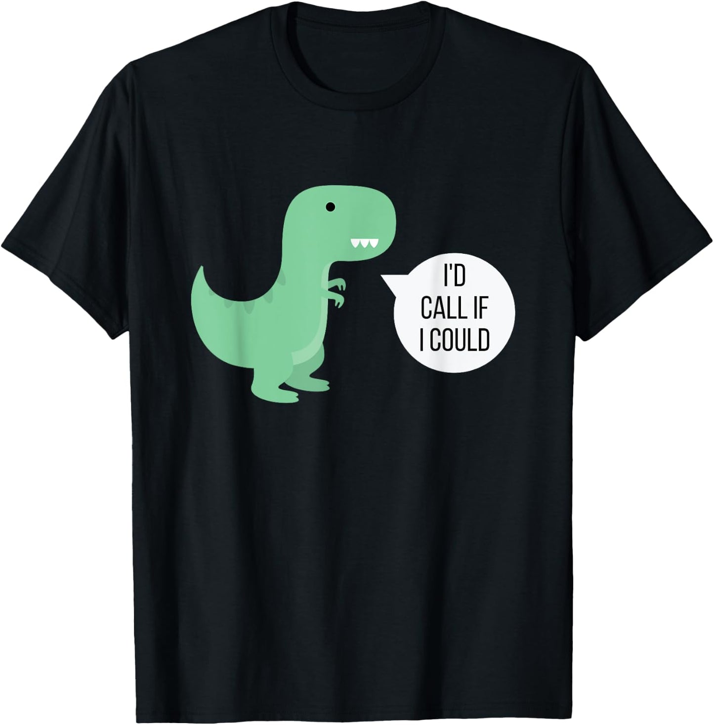 I'd Call If I Could Funny Poker T-Shirt - T-Shirt | Black