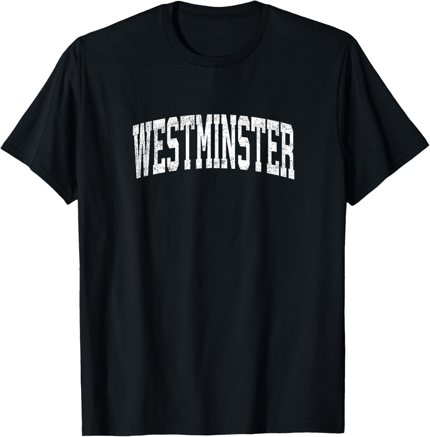 Westminster Maryland MD Vintage Athletic Sports Design T-Shirt - T-Shirt | Black