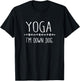 Yoga I'm Down Dog Women Girls Kids T-Shirt - T-Shirt | Black