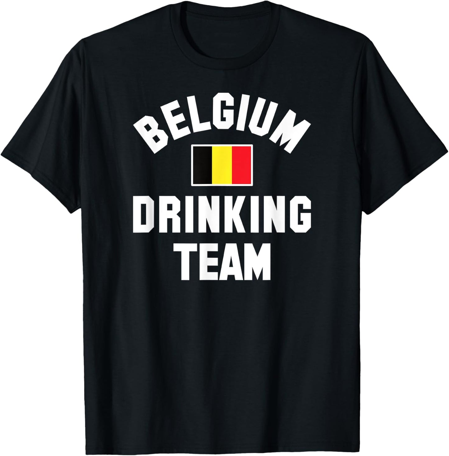 Belgian drinking team design for Belgian beer fests T-Shirt - T-Shirt | Black