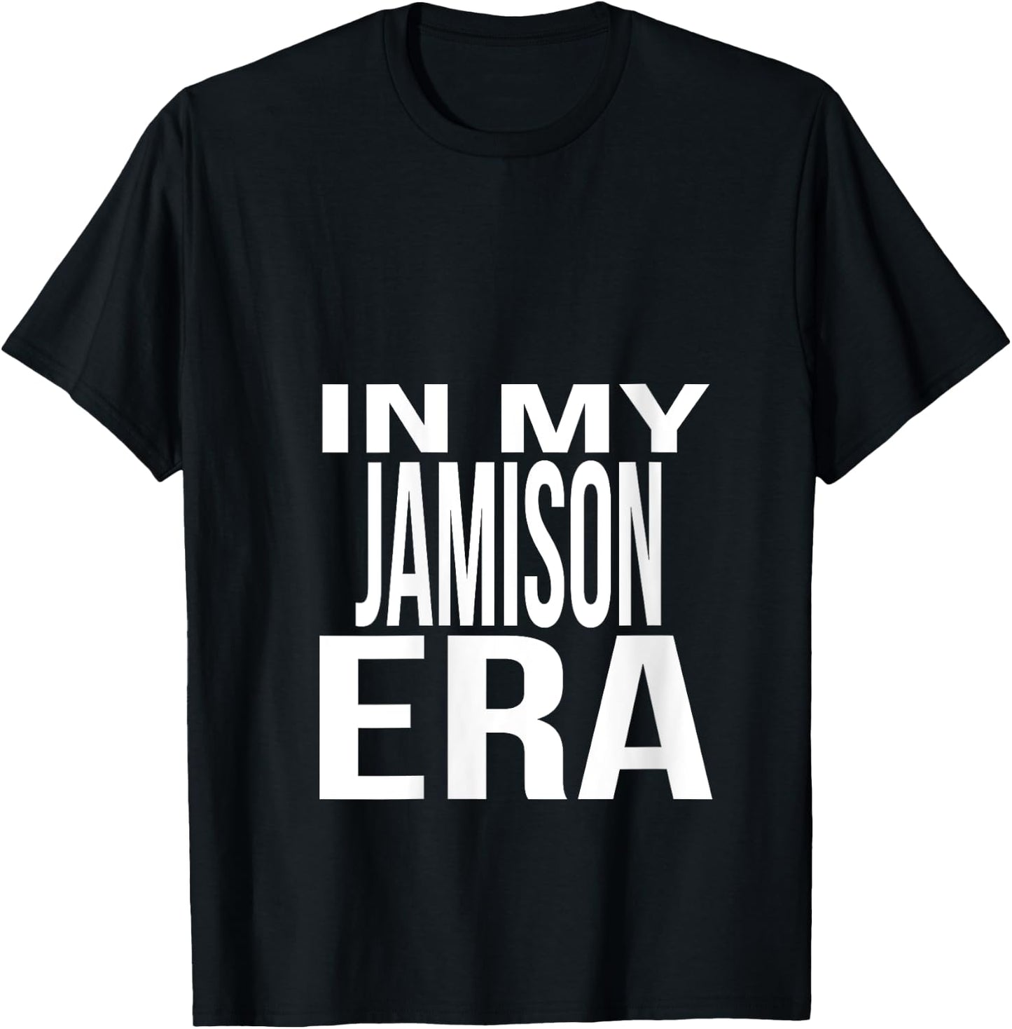 In My Jamison Era Family Reunion Squad First Last Name V-Neck T-Shirt - T-Shirt | Black