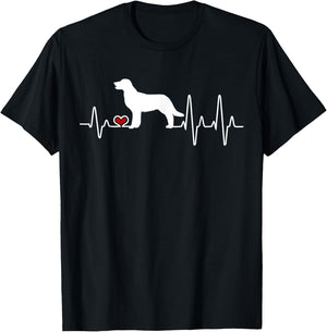 Golden Retriever Dog Heartbeat Pulse Men Women Kids T-Shirt - T-Shirt | Black