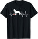 Golden Retriever Dog Heartbeat Pulse Men Women Kids T-Shirt - T-Shirt | Black