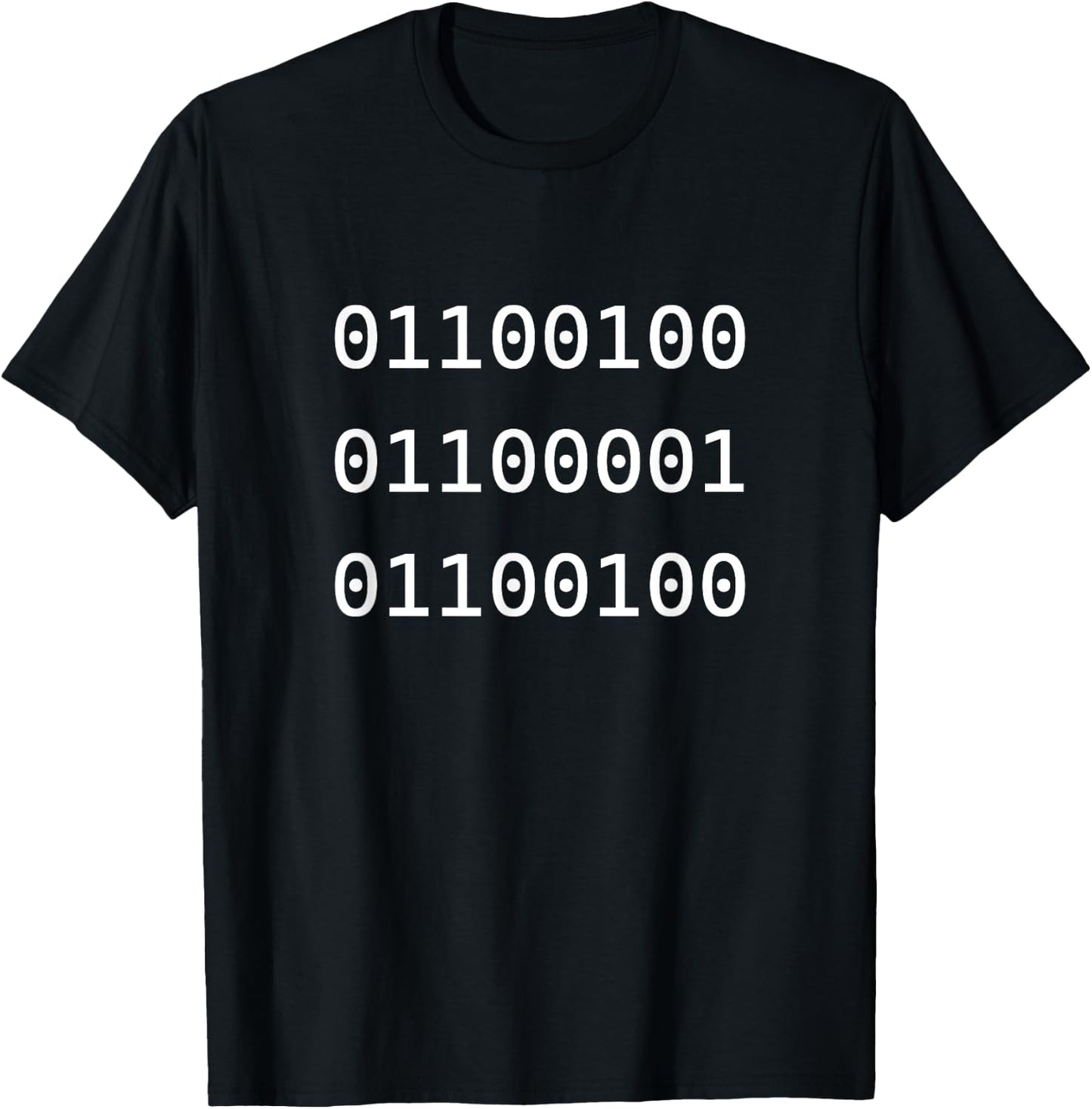 Father's Day Humor Dad in Binary Code for Geeky Computer T-Shirt - T-Shirt | Black