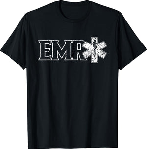 Emr Ambulance Ems Emt Emergency Medical Responder T-Shirt - T-Shirt | Black