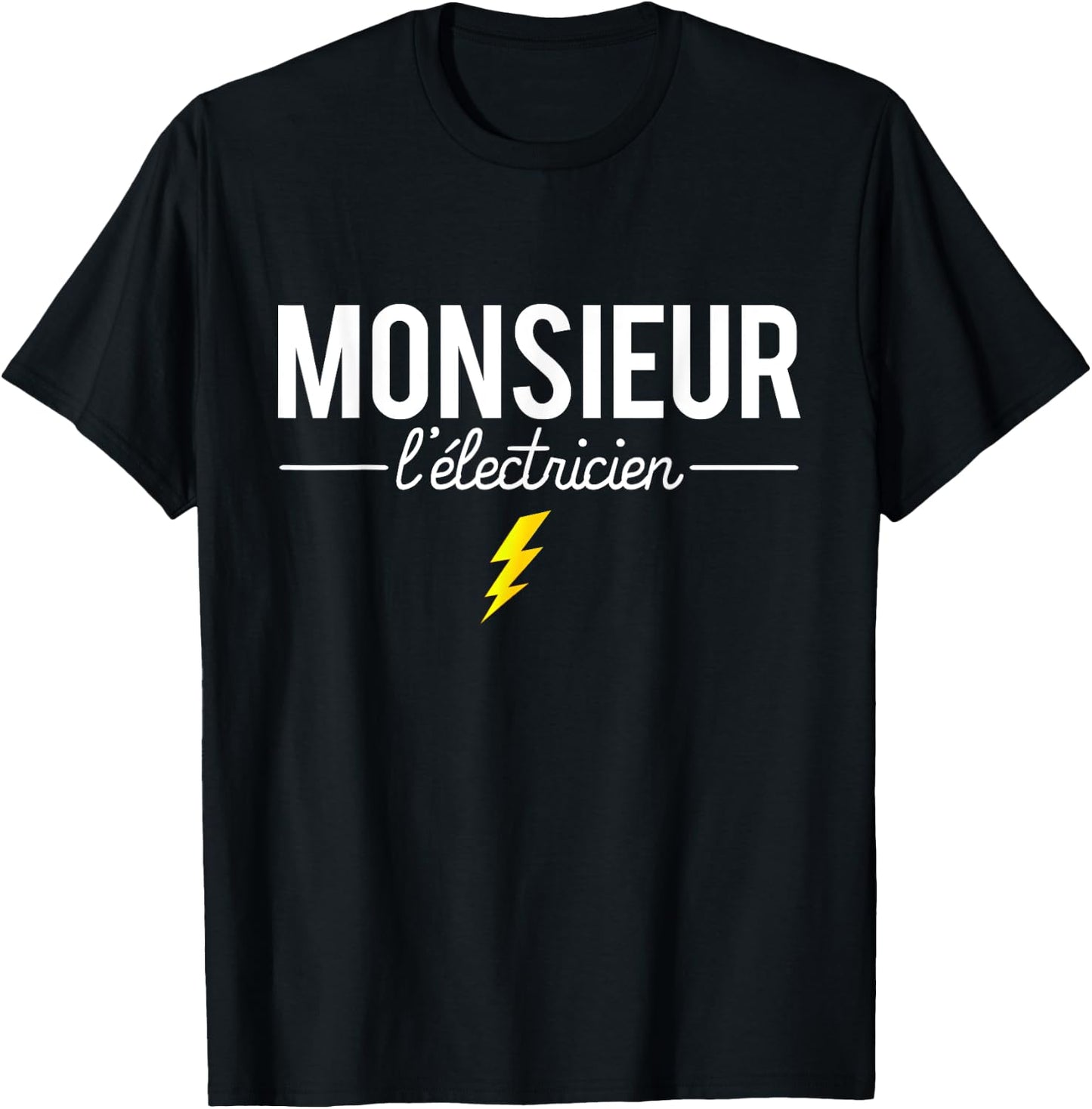 Mr Electrician Joke Profession Electrician Humor T-Shirt - T-Shirt | Black