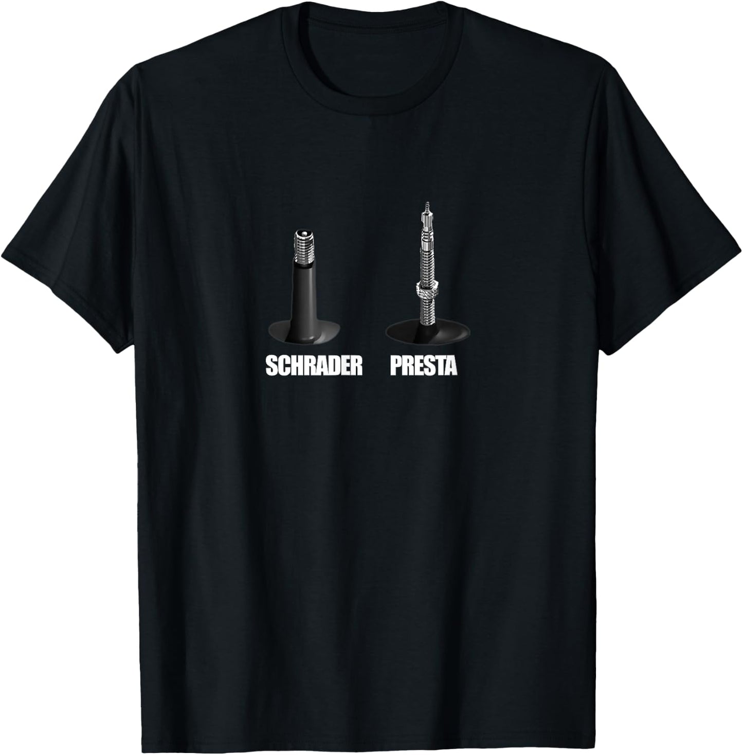 Presta Schrader T-Shirt - T-Shirt | Black