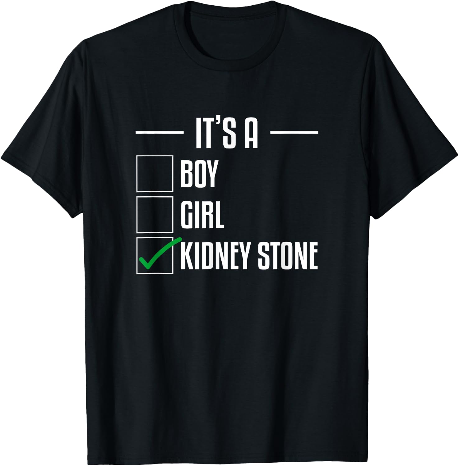 Kidney Stone Funny Disease Stones Survivor Awareness T-Shirt - T-Shirt | Black