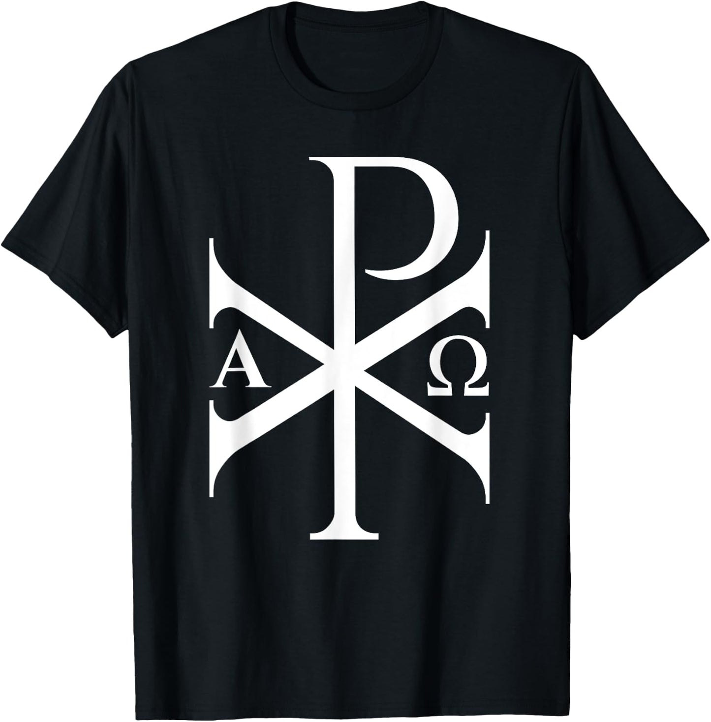 Chi Rho Alpha Omega Byzantine and Christian History T-Shirt - T-Shirt | Black