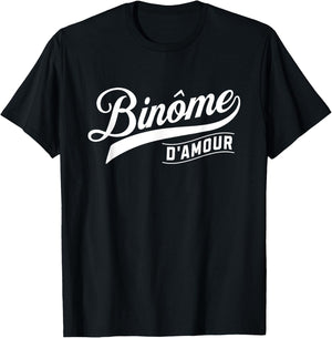 Binôme d'amour Gift Binomial Work Humor Colleague , Black, S T-Shirt - T-Shirt | Black