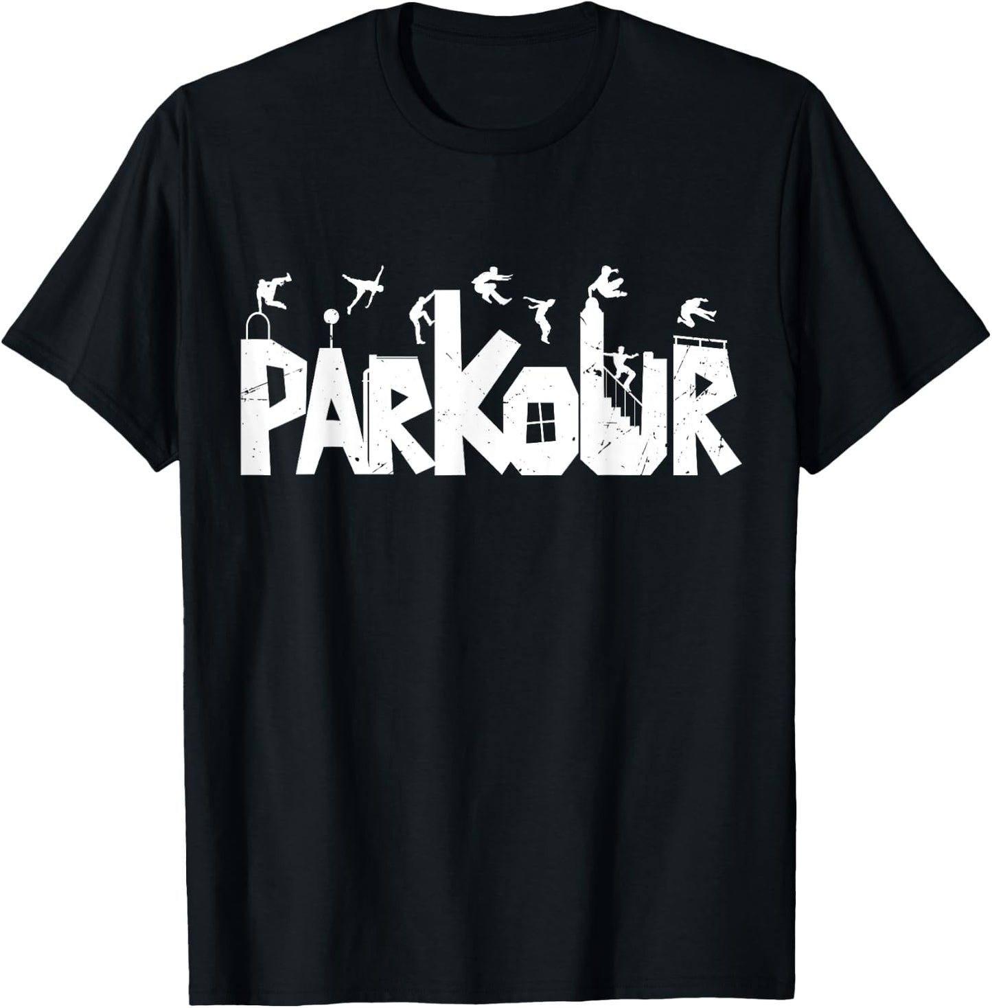 Freerunning Shirt for Parkour Runner | Parkour T-Shirt - T-Shirt | Black