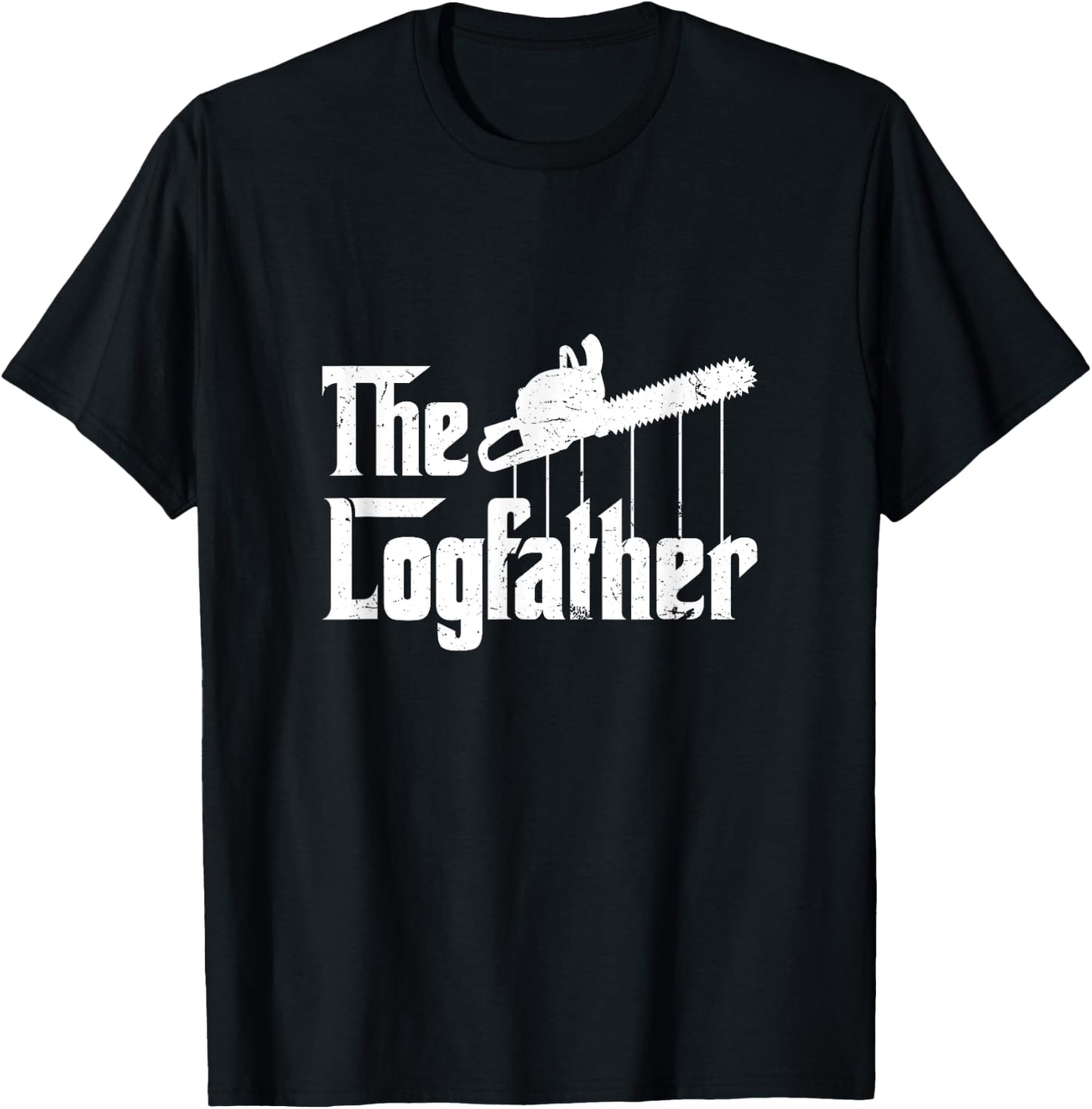 Cool Timber Felling Chainsaw Logger Shirts & Gifts | Men's Black Cotton Polyester | Short Sleeve | Small | Classic Fit | Christmas, Birthday Gift T-Shirt - T-Shirt | Black