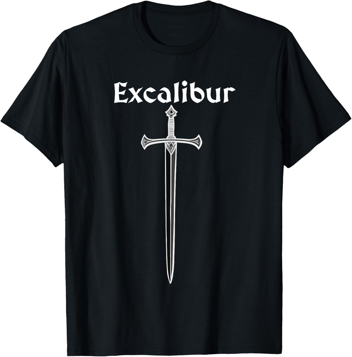 Excalibur The Sword of King Arthus T-Shirt - T-Shirt | Black