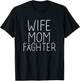 Wife Mom Fighter - Brain Cancer Shirt Brain Cancer Fighter T-Shirt - T-Shirt | Black