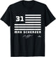 Max Scherzer Flag Name T-Shirt - T-Shirt | Black