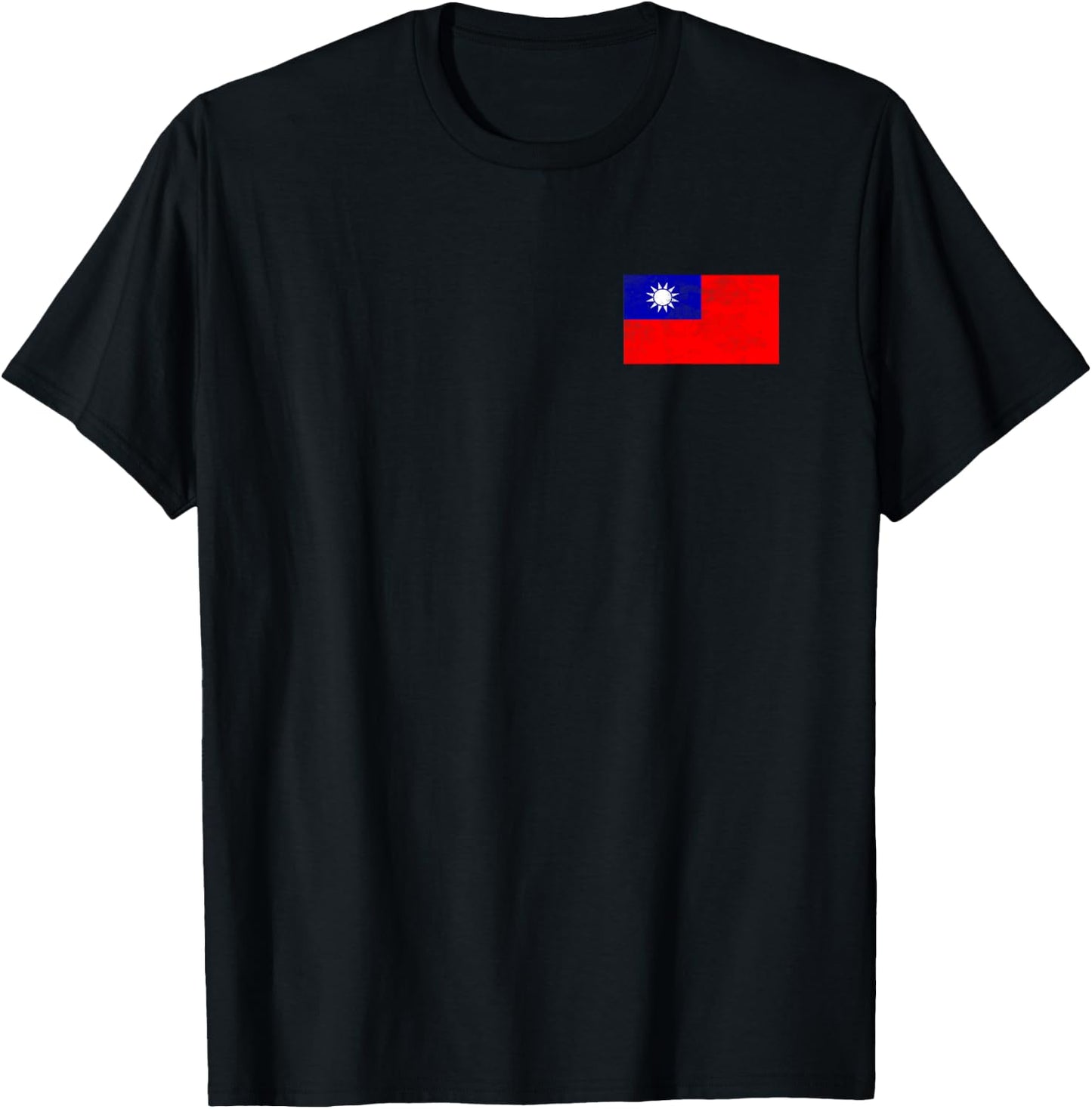 Taiwan Flag Pattern Women Kids T-Shirt - T-Shirt | Black