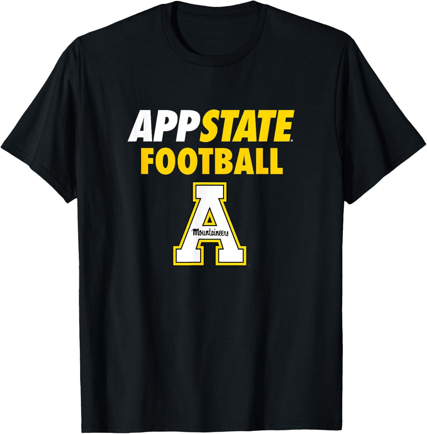 App State Football Mountaineers Sports Fan T-Shirt - T-Shirt | Black