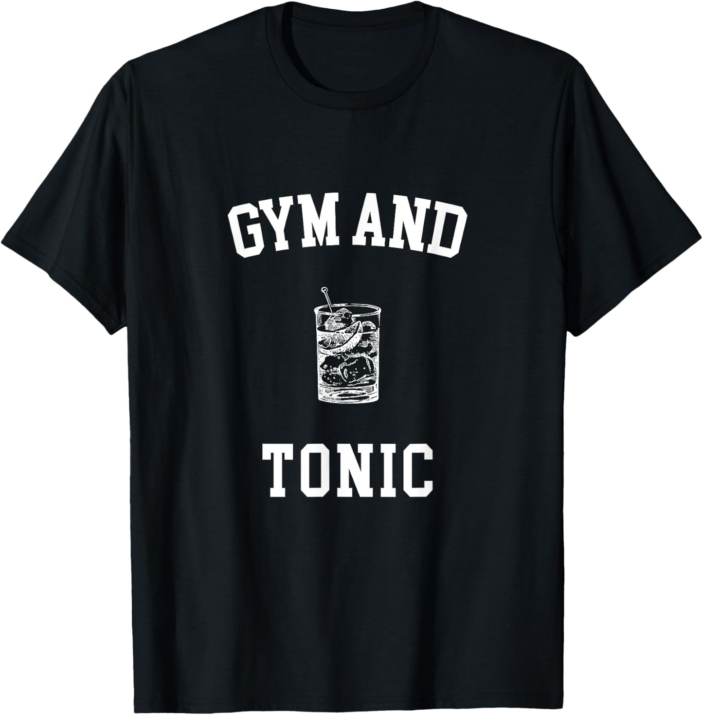 Funny Gym and Tonic Cute Workout T-Shirt - T-Shirt | Black