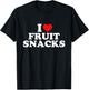 I Love Fruit Snacks T-Shirt - T-Shirt | Black