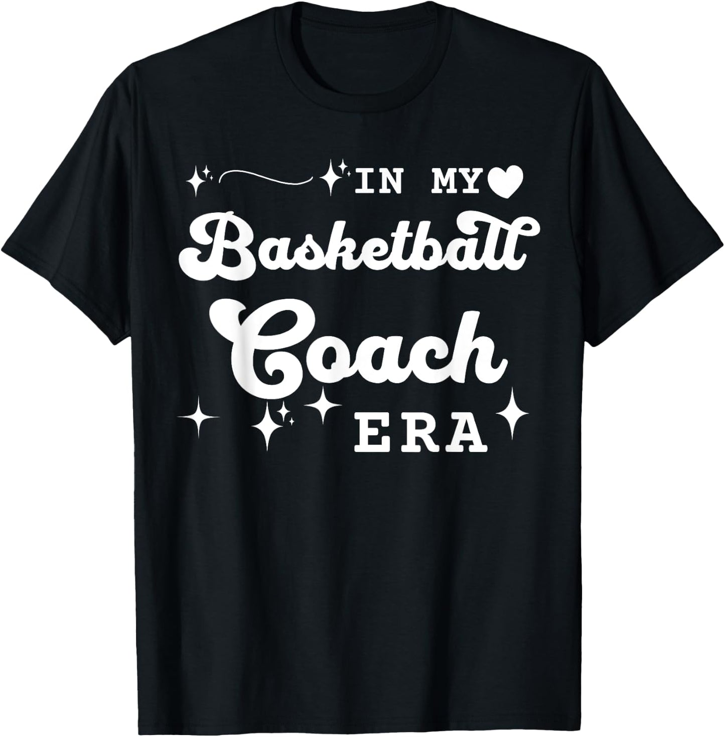 Retro In My Basketball Coach Era Back To School T-Shirt - T-Shirt | Black