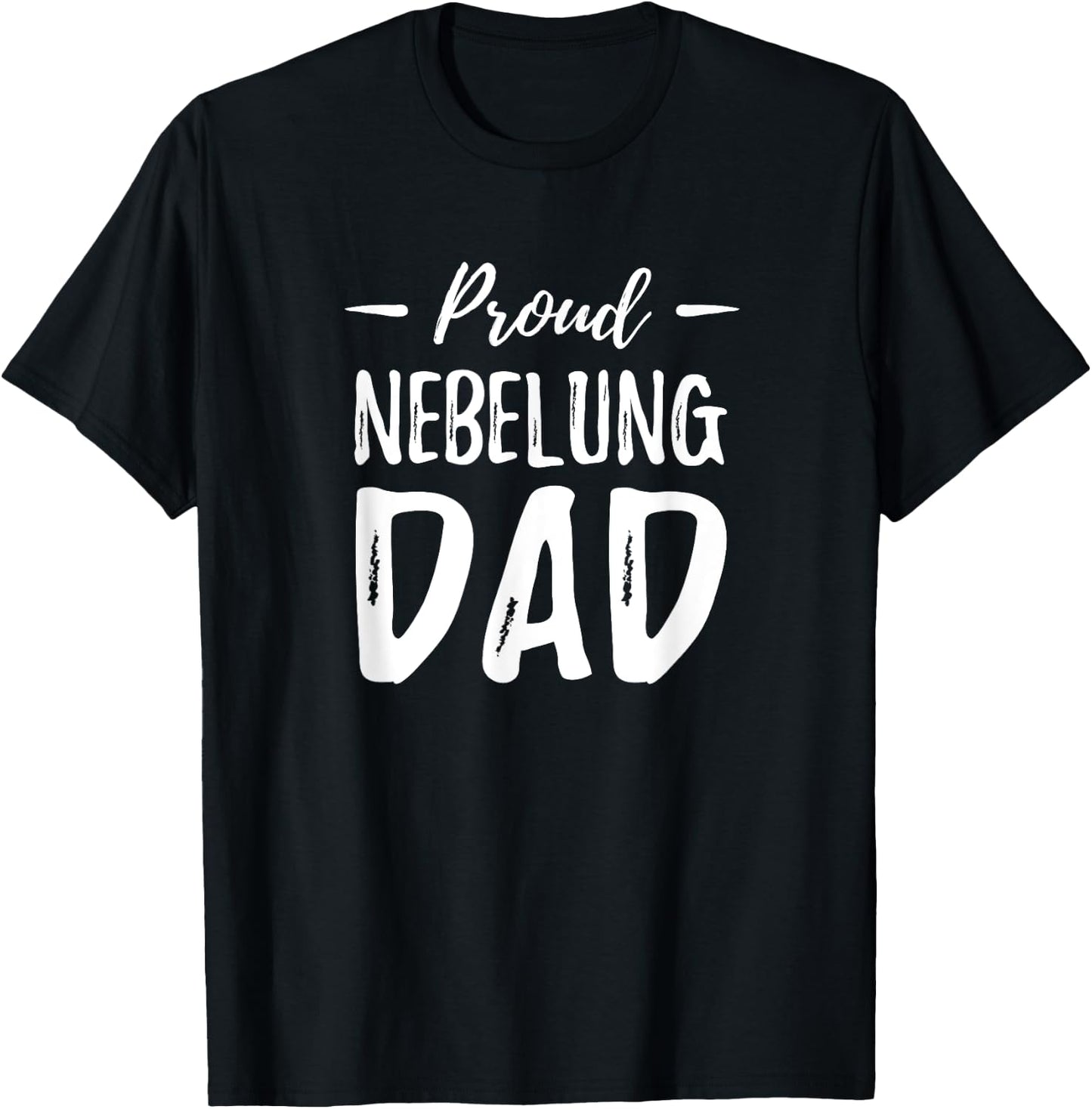 Proud Nebelung Cat Dad Funny Cat Lover Gift T-Shirt - T-Shirt | Black