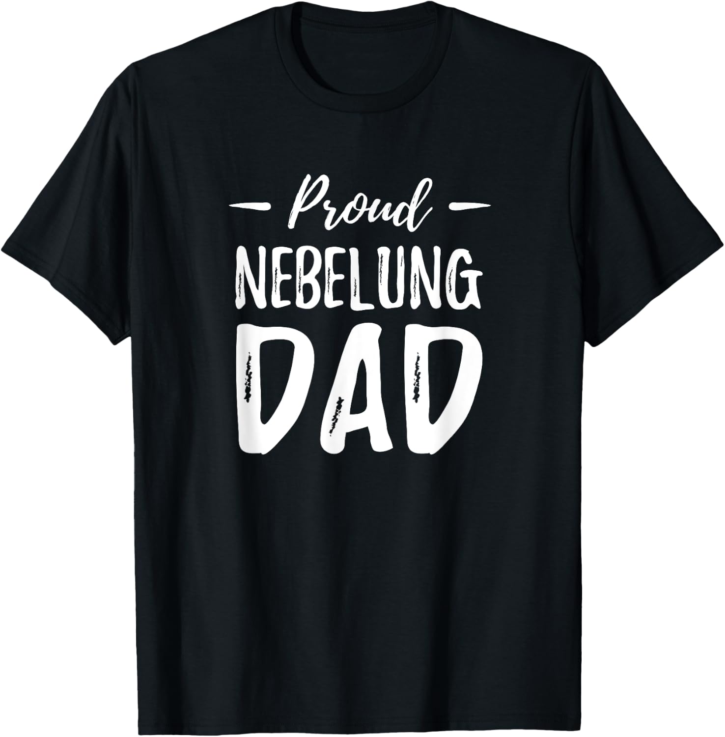 Proud Nebelung Cat Dad Funny Cat Lover Gift T-Shirt - T-Shirt | Black