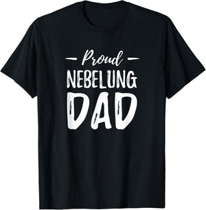 Proud Nebelung Cat Dad Funny Cat Lover Gift T-Shirt - T-Shirt | Black