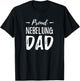 Proud Nebelung Cat Dad Funny Cat Lover Gift T-Shirt - T-Shirt | Black
