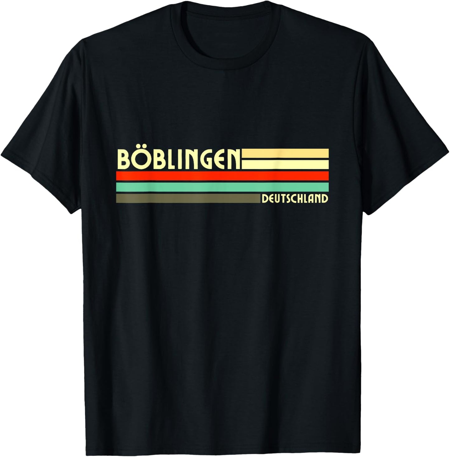 Retro Vintage Böblingen T-Shirt - T-Shirt | Black
