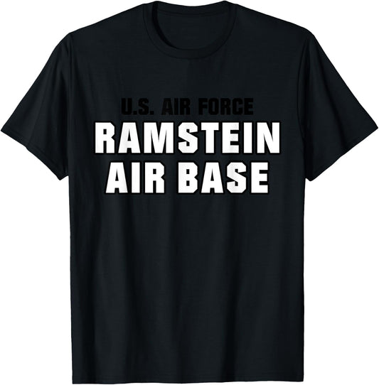 Ramstein Air Base US Army USAF Air Force Ramstein Veteran T-Shirt - T-Shirt | Black