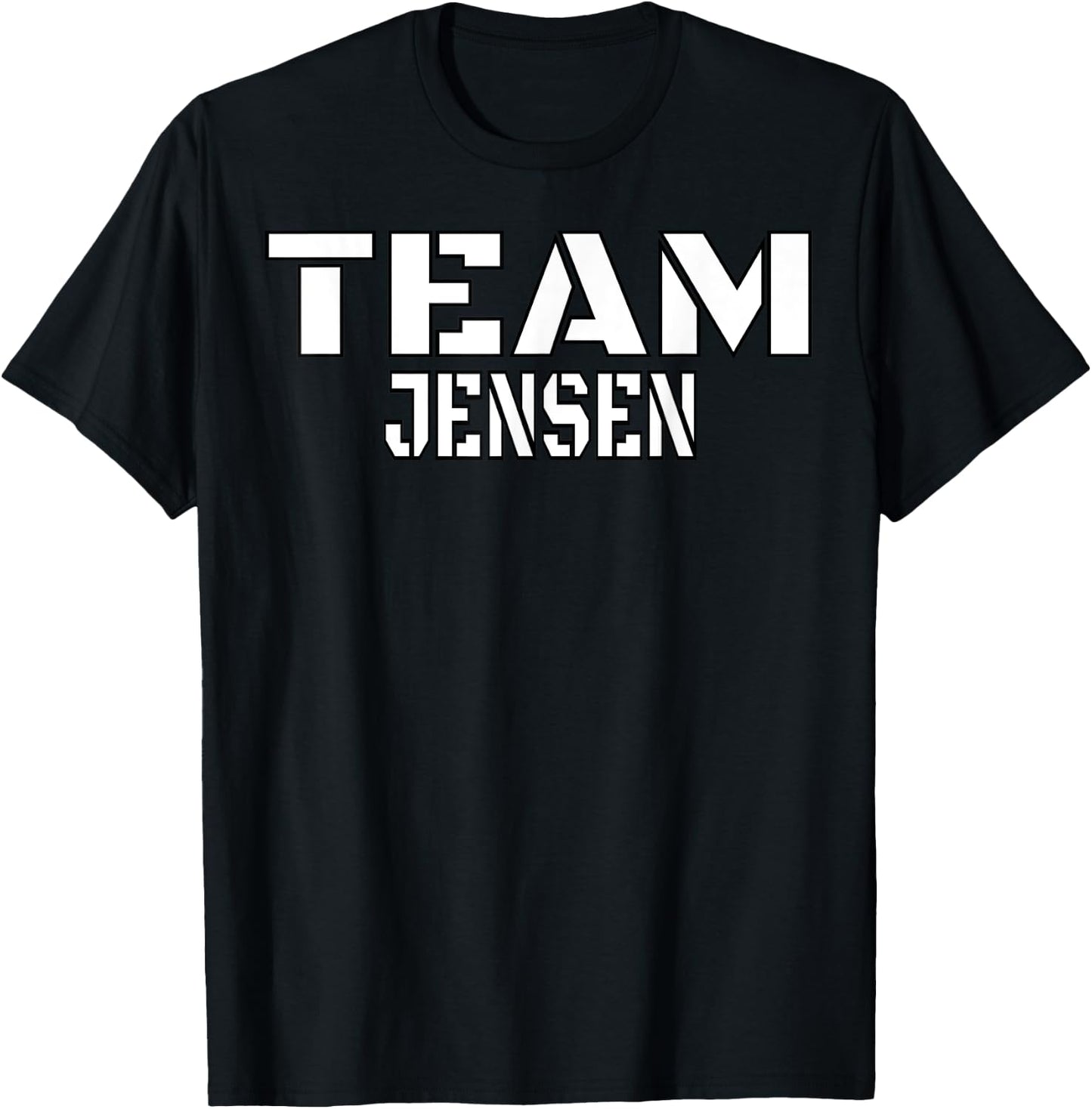 Team Jensen Unique Personalized Matching Family T-Shirt - T-Shirt | Black