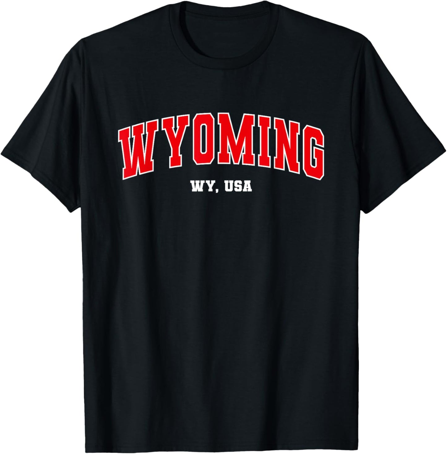 Wyoming , Black, S T-Shirt - T-Shirt | Black