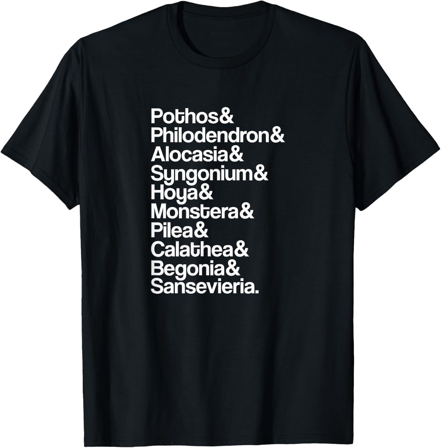 Pothos Hoya Monstera Pilea Philodendron Alocasia Houseplant T-Shirt - T-Shirt | Black