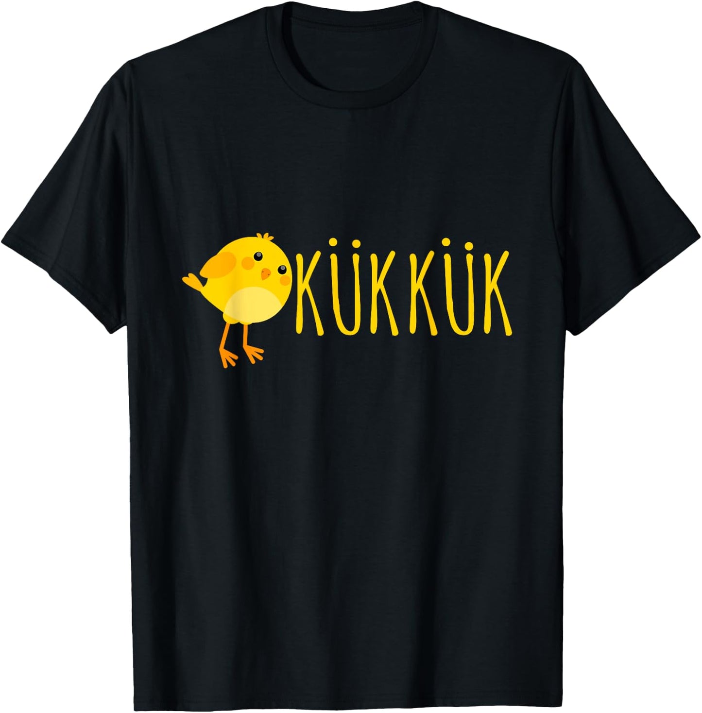 Kük Kük I Funny Chick Easter Eggs Children's , black, s T-Shirt - T-Shirt | Black