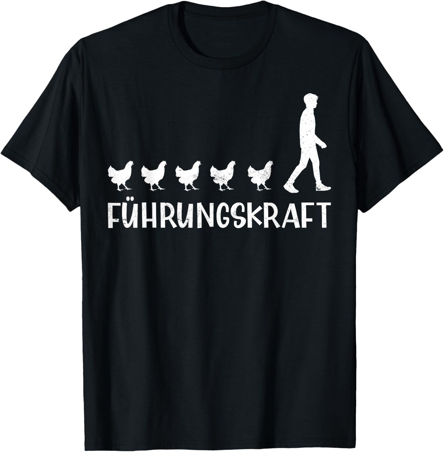 Leadership Chickens , black T-Shirt - T-Shirt | Black