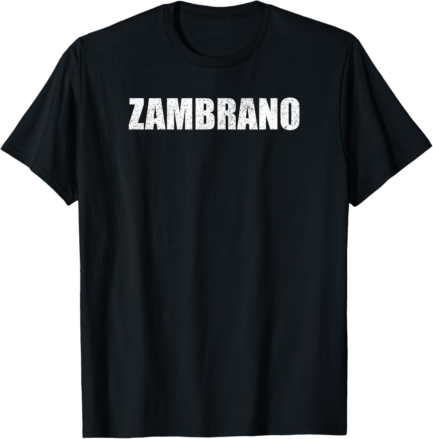 Zambrano Surname Retro Hispanic Mexican Spanish Family T-Shirt - T-Shirt | Black