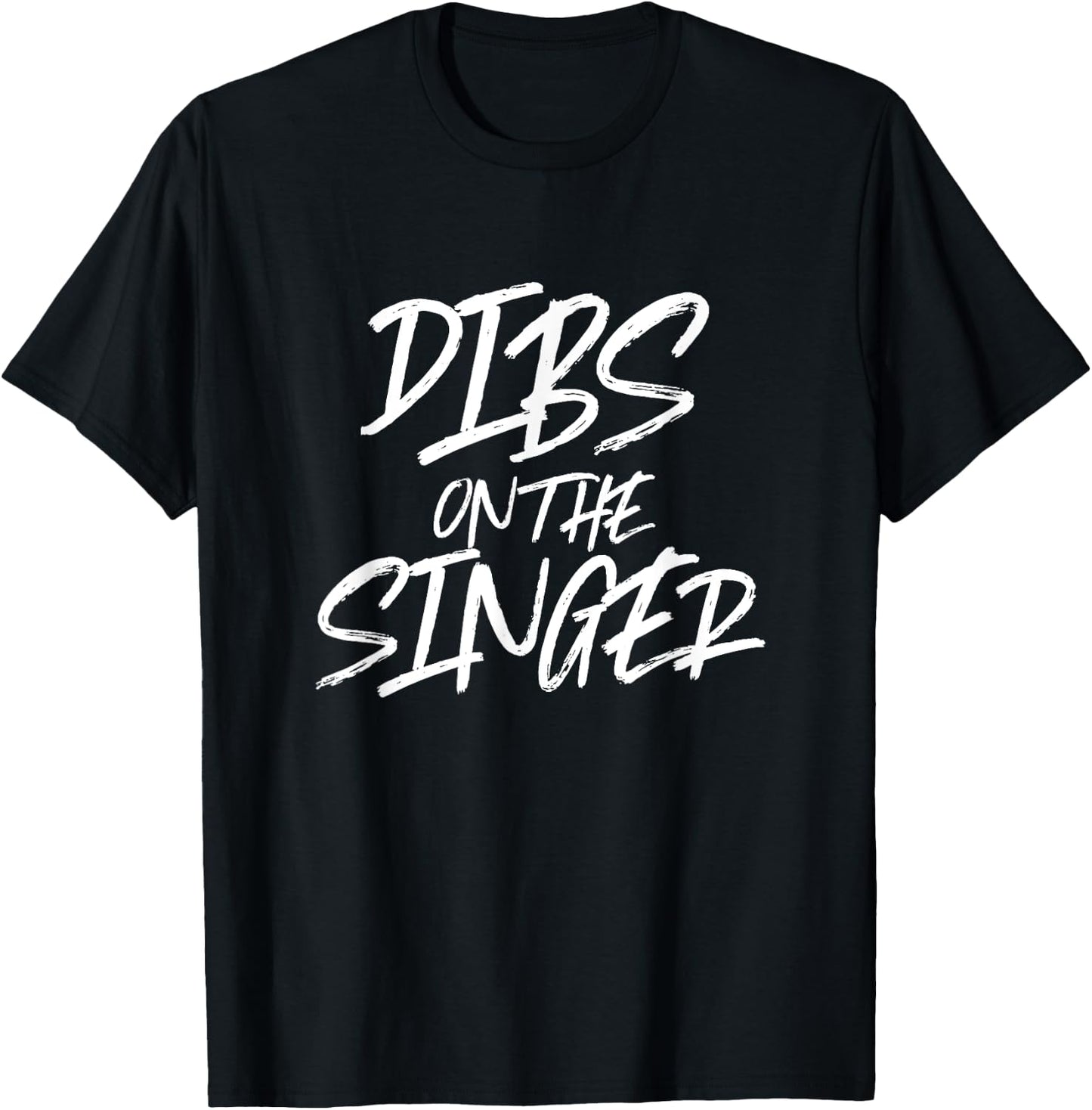 Dibs On The Singer Funny Husband Wife Band Rock Gig T-Shirt - T-Shirt | Black