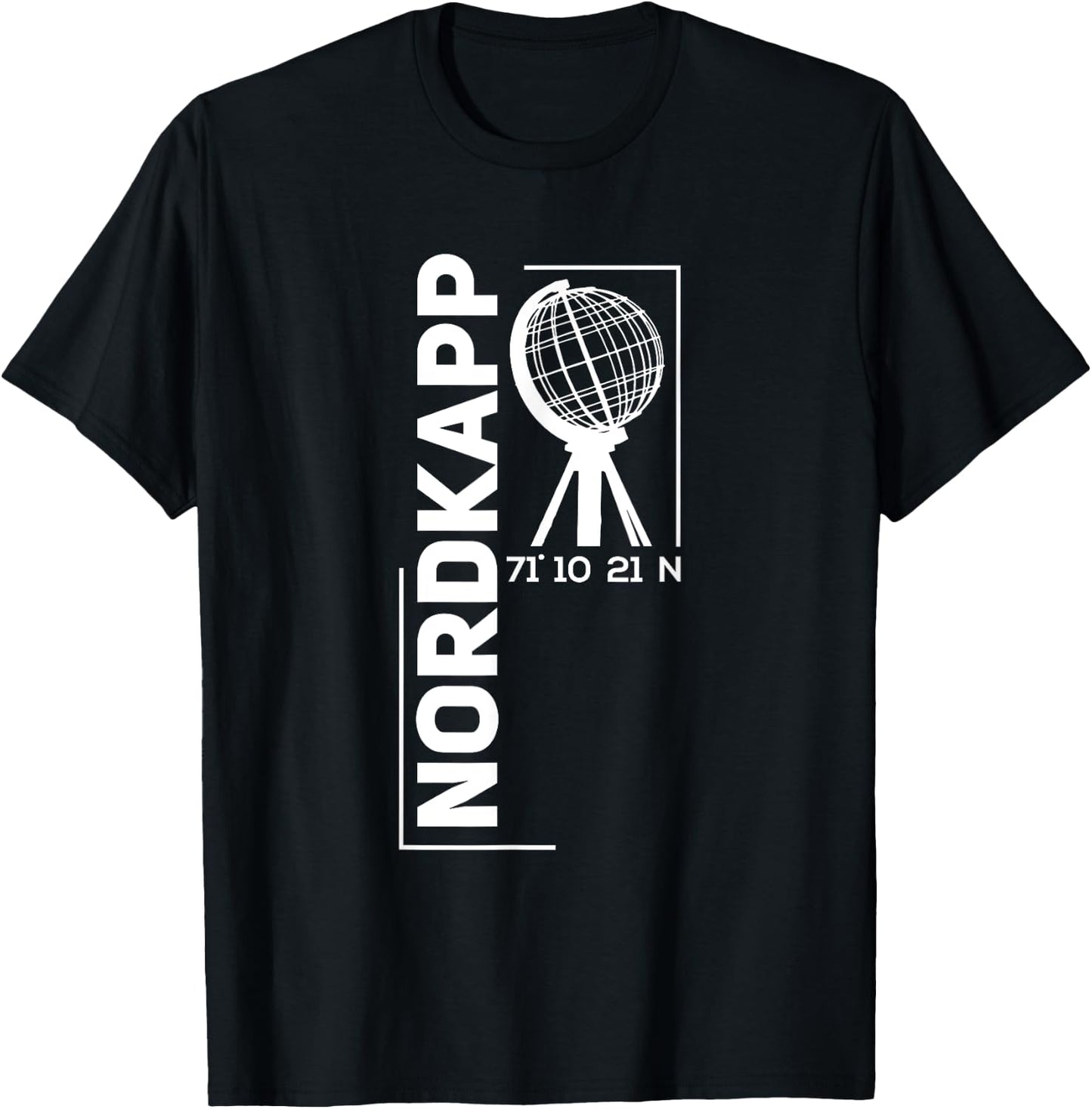 Cool Norway scandinavia north cape historical design T-Shirt - T-Shirt | Black