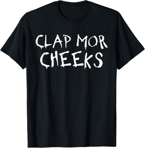 Clap More Cheeks Funny Booty Lover Retro Style Vintage Gym T-Shirt - T-Shirt | Black