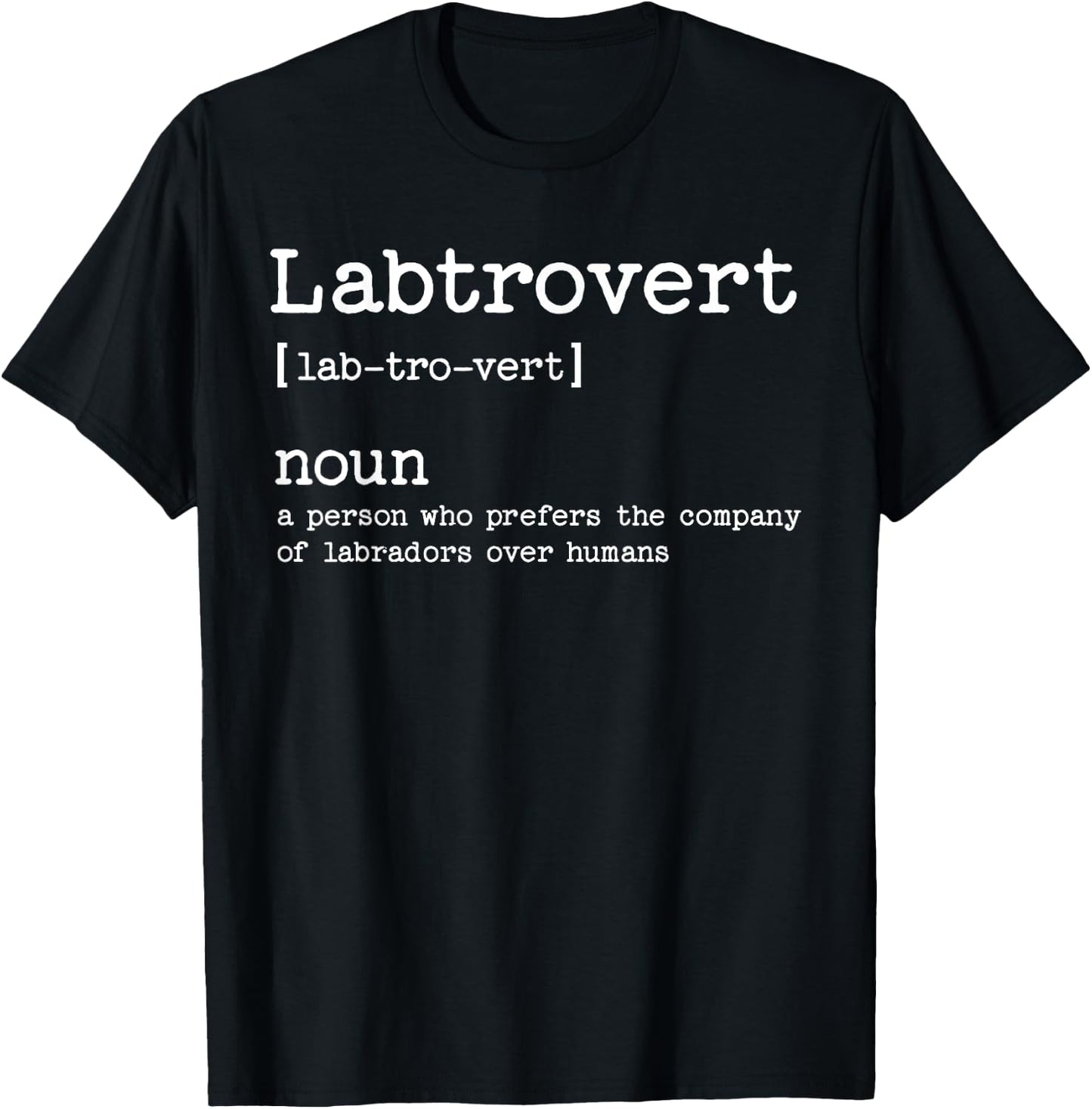 Funny Labrador Dog Women Girls Kids T-Shirt - T-Shirt | Black