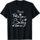 From Fur Mama To Baby Mama Fur Mom To Baby Mom T-Shirt - T-Shirt | Black
