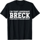 Breck Personal Name First Name Funny Breck T-Shirt - T-Shirt | Black