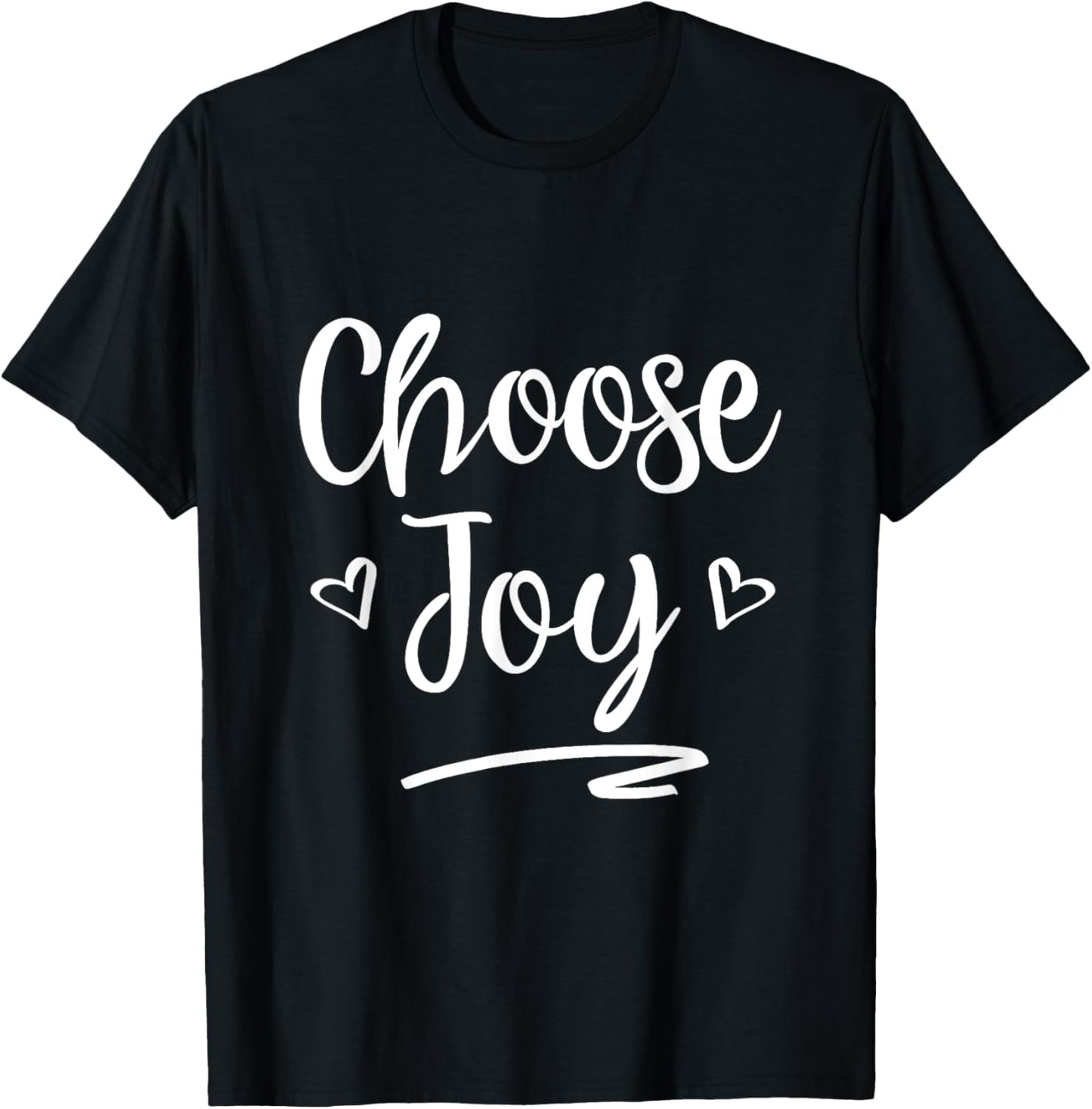 Choose Joy Christian Women Inspirational Faith T-Shirt - T-Shirt | Black